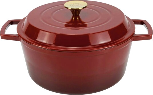 Mareld Støpejernsgryte 5 L Glossy Red