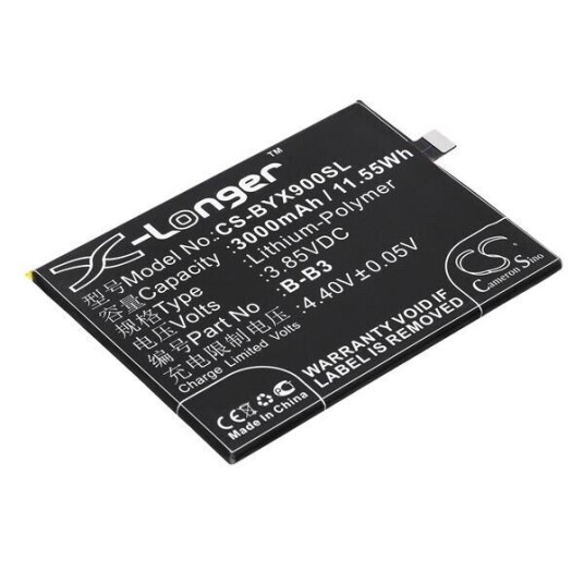 BBK Vivo X9 batteri (3000 mAh 3.85 V, Sort) BBK Vivo X9 batteri (3000 mAh 3.85 V, Sort)