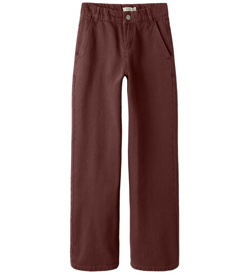 name it Nkfrose Wide Overdyed Jeans 4042-Za K Brown 134
