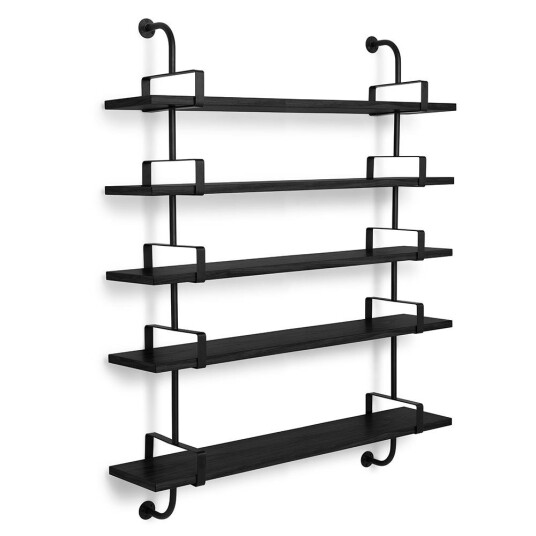 Gubi Demon Hylle 5 155cm Sort/Sort Ask