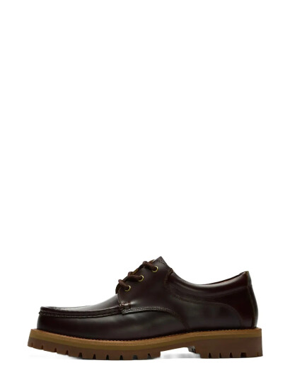 Selected Slhholger Leather Boat Shoe - Brown - 41 Selected Slhholger Leather Boat Shoe - Brown - 41