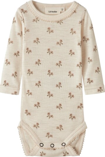 Lil" Atelier Body I/e   Ull/Modal   Slim   Noos   NbfNalu   Skil   Lil Atelier   56   Langermet Body Beige Lilla