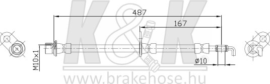 K&K FT1417 Bremseslange