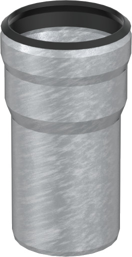 GM-X 50/50MM OVERGANG TIL PE galvanized 50 mm GM-X 50/50MM OVERGANG TIL PE galvanized 50 mm