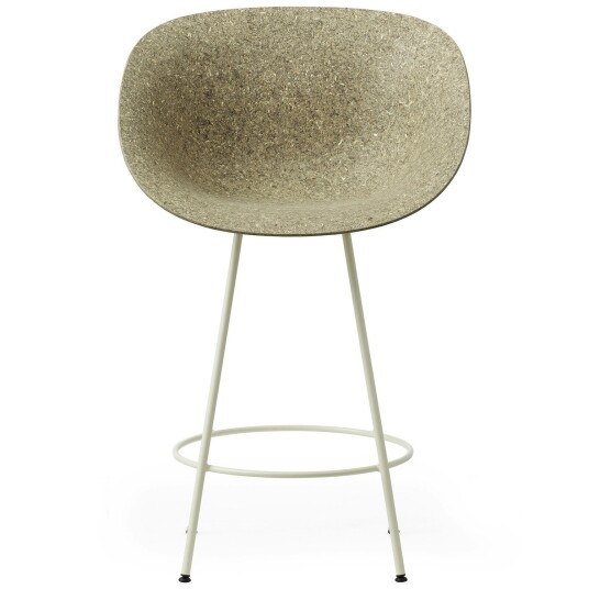 Normann Copenhagen Mat Barstol Lenestol 65 cm Seaweed / Cream Normann Copenhagen Mat Barstol Lenestol 65 cm Seaweed / Cream