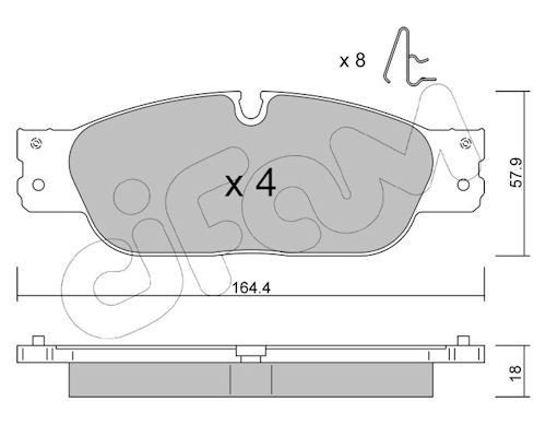 Bremseklosser CIFAM 822-1189-0