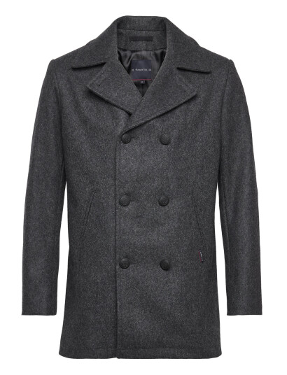 Armor Lux Pea Coat "Kermoor" - Grey - M