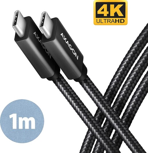 AXAGON BUCM32-CM10AB Kabel USB-C 3.2 Gen 2 auf USB-C 3.2 Gen 2 schwarz 1m AXAGON BUCM32-CM10AB Kabel USB-C 3.2 Gen 2 auf USB-C 3.2 Gen 2 schwarz 1m