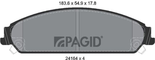 PAGID T1503N Bremseklosser