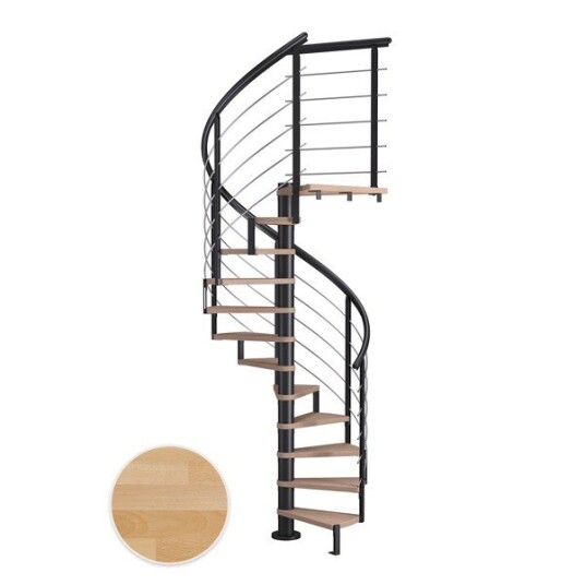 Dolle Montreal Spiral Bøk Oljet 9005 Design 12T Ø120