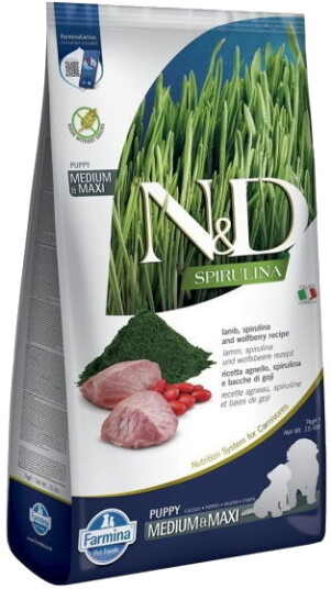 Farmina N&D Dog Spirulina & Lamb Puppy M/L 7 kg