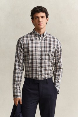 Gant Reg Twill Check Shirt Beige XXL