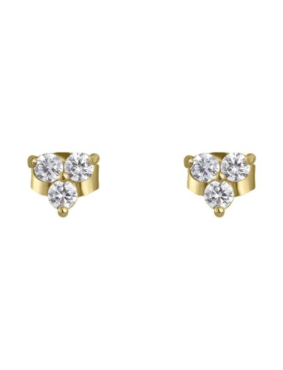 BY JOLIMA Flower Crystal Earring |Guld |One Size BY JOLIMA Flower Crystal Earring |Guld |One Size
