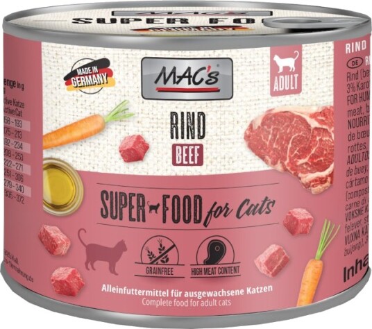 Mac´S Cat Storfekjøtt 12 X 200 G Mac´S Cat Storfekjøtt 12 X 200 G