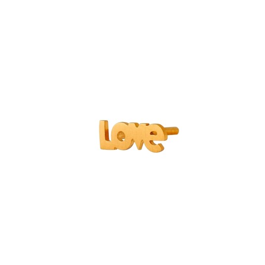 I Love Earring Forgylt-Sølv Sterling 925 Onesize I Love Earring Forgylt-Sølv Sterling 925 Onesize
