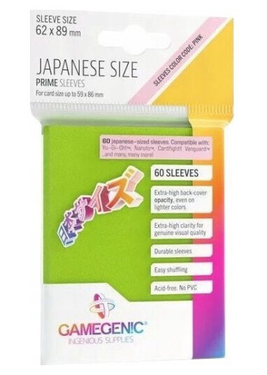 Gamegenic Lime Japanese Prime Sleeves