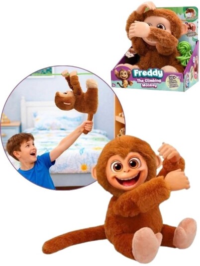 Club Petz Freddy Interaktiv Klatreape Med 3 Meter Tau 26cm