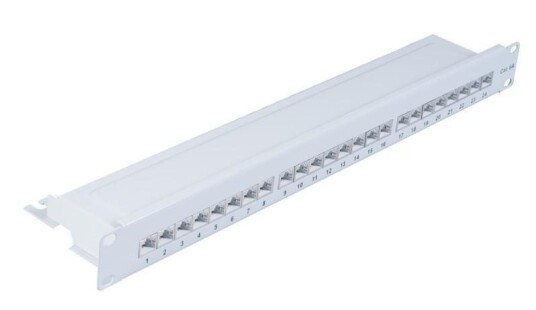 Microconnect Patchpanel Grå Cat6a 1u