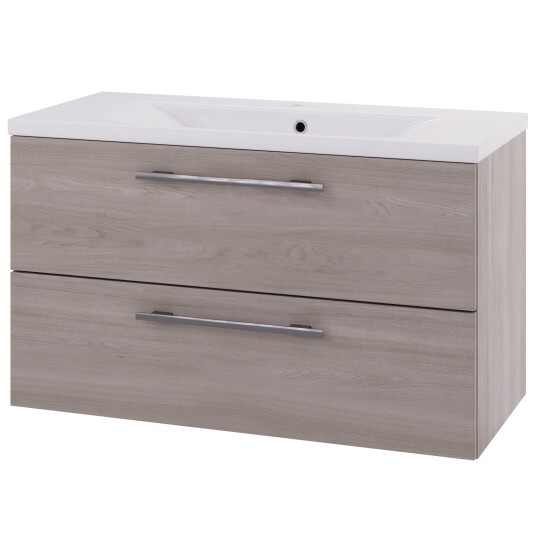 Linn Bad Ingrid D45cm Servantskap Lys eik / 100cm 2 Skuffer Linn Bad Ingrid D45cm Servantskap Lys eik / 100cm 2 Skuffer
