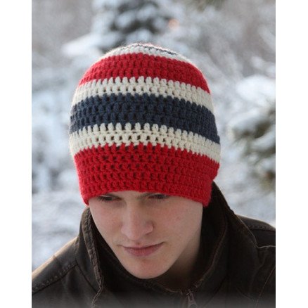 Jonathan by DROPS Design Lue Hekleoppskrift str 3 år Voksen