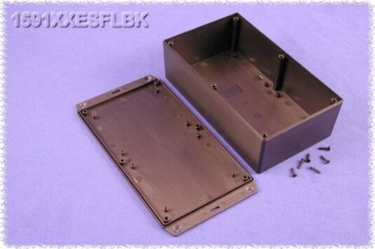 Hammond Electronics 1591XXESFLBK 193 × 113 × 62 mm ABS Sort Kabinett