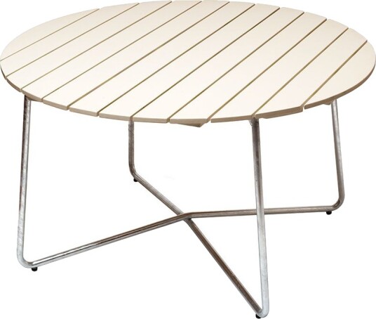 Grythyttan Stålmöbler 9A bord 120 cm Mørkerød / Varmgalvanisert