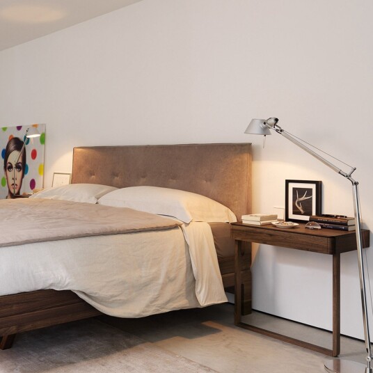 Artemide Tolomeo lese-/gulvlampe aluminium