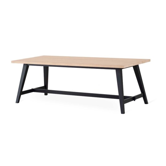 Torkelson Bedrock matbord Vitoljad ek 220 x 95 cm Hvit