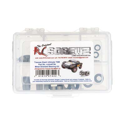 RC Screwz Mtl Shld Brng Kit Slash Ult TSM 68077-3 RC Screwz Mtl Shld Brng Kit Slash Ult TSM 68077-3