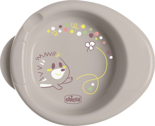 Chicco Barnetallerken Grå 6+ Mnd