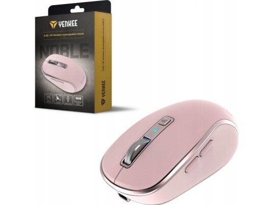 Dual Wifi+Bluetooth Trådløs Mus, 2400Dpi Batteri