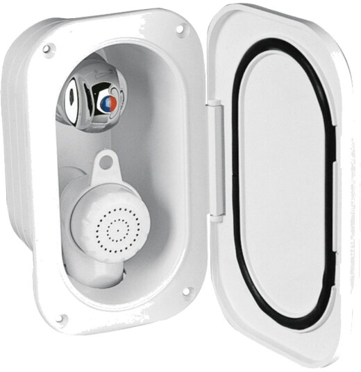 Dusjboks Med Lokk Hvit - 3 m