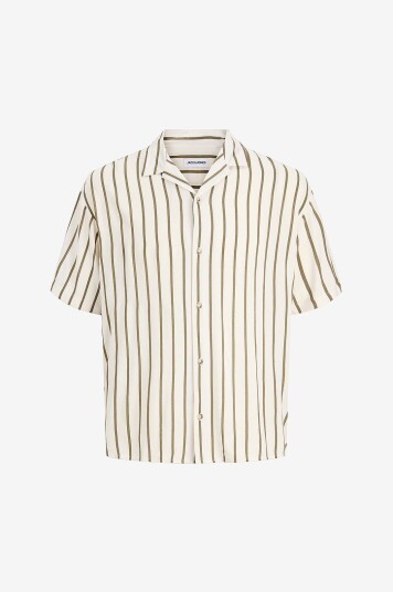 Jack & Jones   Resort skjorte jjeJeff Resort Stripe Shirt S/S SN   Grønn