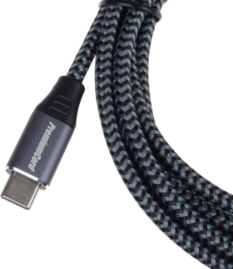Usb-Kabel Premiumcord Usb-A Til Usb-C 2 M Svart/Grå Ku31cs2