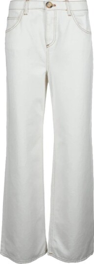 L'Autre Chose Dame Jeans Hvit M,