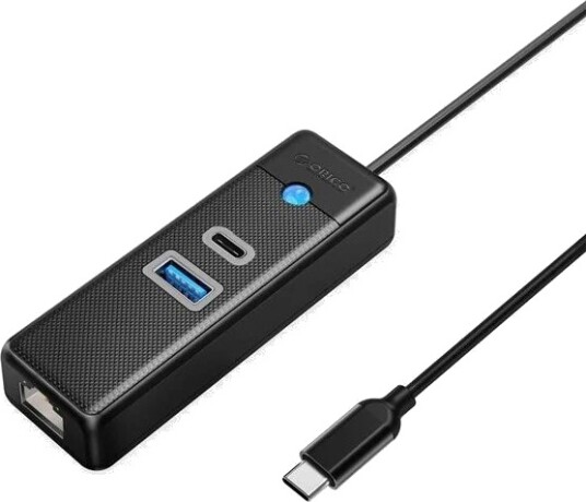 ORICO PWCUR25-C3 USB-hub USB-A 3.0 USB-C 3.0 2,5G Ethernet 1,8 m Svart PWCUR25-C3-18-BK-EP ORICO PWCUR25-C3 USB-hub USB-A 3.0 USB-C 3.0 2,5G Ethernet 1,8 m Svart PWCUR25-C3-18-BK-EP