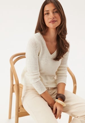 ONLY Onlgeena L/S V-NECK KNT NOOS V Cloud Dancer L ONLY Onlgeena L/S V-NECK KNT NOOS V Cloud Dancer L