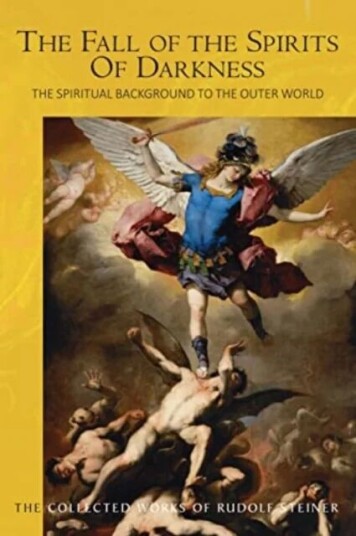 The The Fall Of The Spirits Of Darkness Av Rudolf Steiner