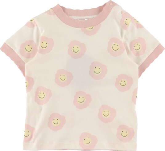 Stella McCartney Kids T skjorte Hvit/Rosa m. Blomster Stella McCartney Kids 18 md T skjorte