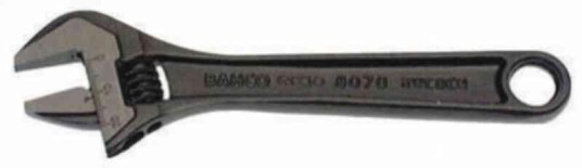 Bahco Fosfaterte 110 mm Skiftenøkkel med Justerbart Bånd