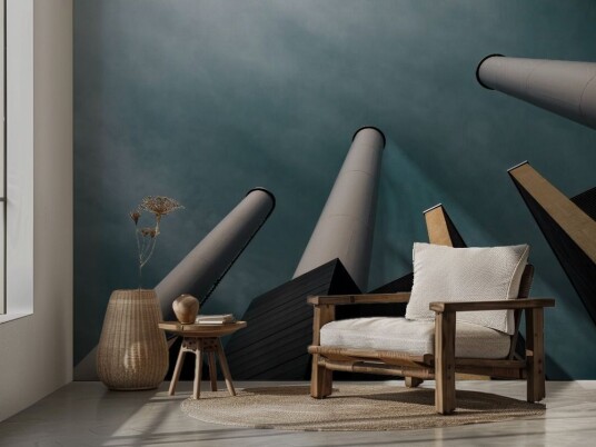 Tapet Moderne Industriell Skyline Tapet Moderne Industriell Skyline