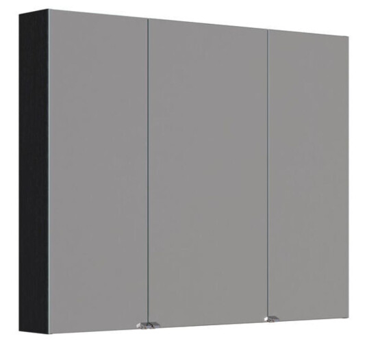 Dansani Inzo Style Speilskap 3 Dører Eik Noir / 100cm Dansani Inzo Style Speilskap 3 Dører Eik Noir / 100cm