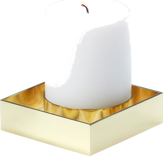 Novoform Edge Block Candle Holder BRASS One Size
