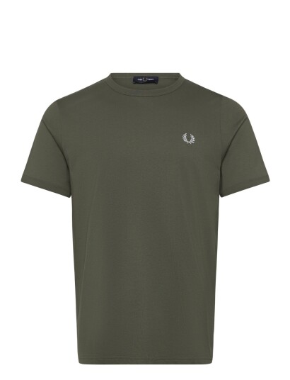 Fred Perry Ringer T Shirt Khaki green M