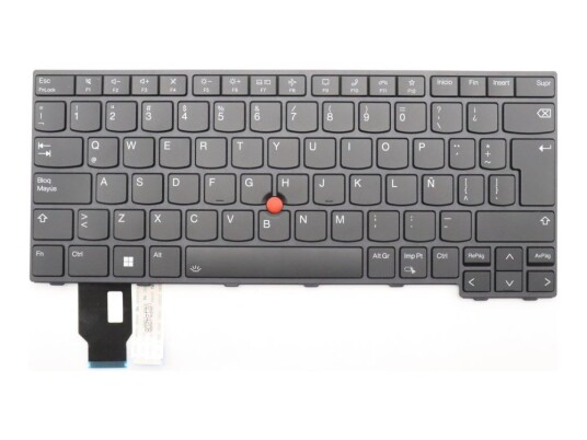 Sunrex - Erstatningstastatur For Bærbar Pc - Med Trackpoint - Bakbelysning - Qwerty - Spansk - Latin-Amerika - Svart - Fru