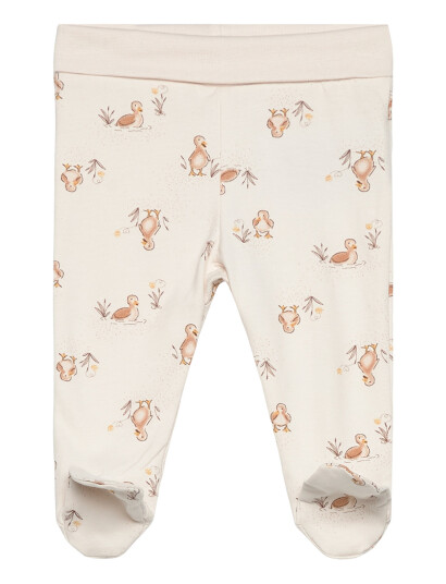 Fixoni Pants W. Feet Aop Beige 44 Fixoni Pants W. Feet Aop Beige 44