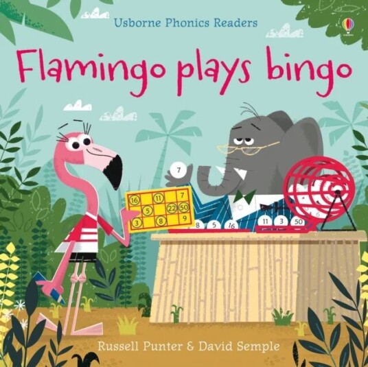 Flamingo Plays Bingo Av Russell Punter Flamingo Plays Bingo Av Russell Punter