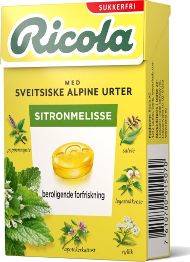 Ricola Sitronmelisse SF 50g