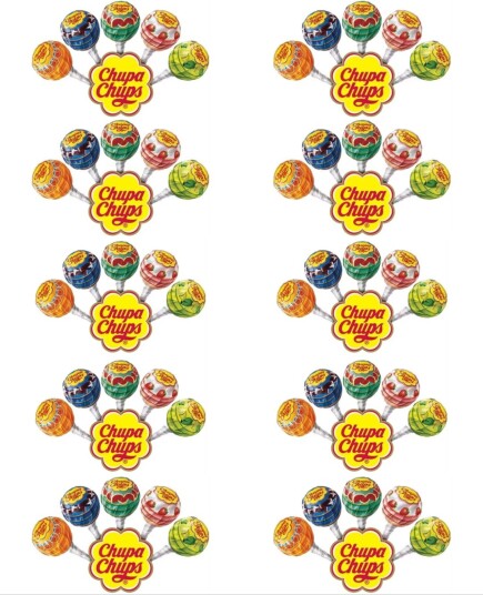 50 stk Chupa Chups Lollipop / Kjærlighet på Pinne