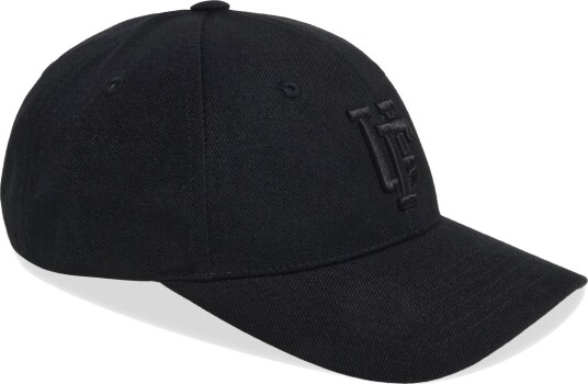 Upfront Spinback Baseball Cap   Crown 4   Black   ONE SIZE